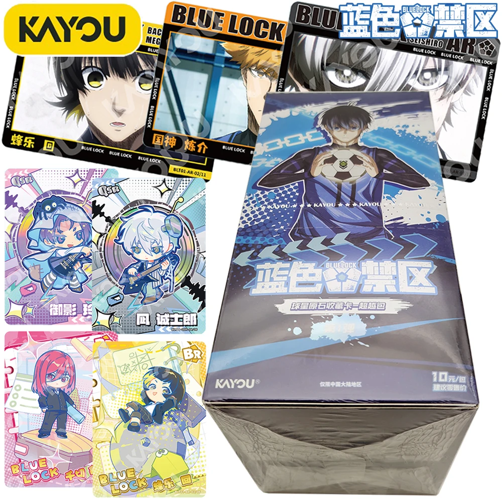 new-genuine-kayou-blue-lock-limited-character-card-popular-youth-passion-anime-high-quality-card-for-boys-and-girls-hobbies-gift
