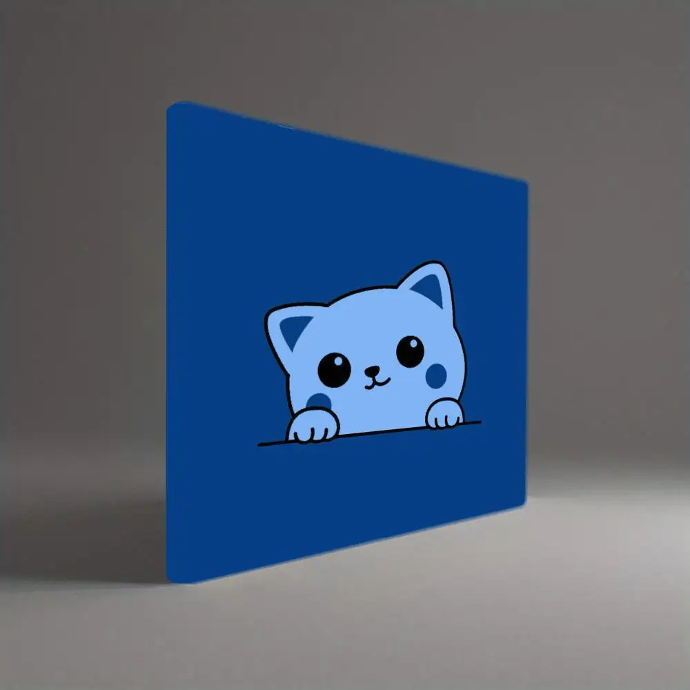 Cute little cat Small mouse pad Cartoon animal square portable desk mat rubber anti-slip Laptop PC office accessory mousepad XS