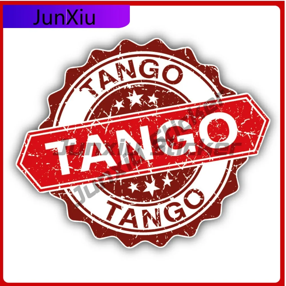 

Tango Creative Sticker Stamp Car Decal Bumper Stickers Cool Style Helmet Use For Door Panel Decorative Car Accessories Scratc