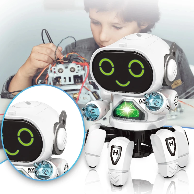 ZK30 Dropshipping Elettrico Sei Artigli Pesce Danzante Robot Giocattolo Per Bambini Con Luce E Musica Per Bambini Giocattolo Divertente Regali Di Compleanno