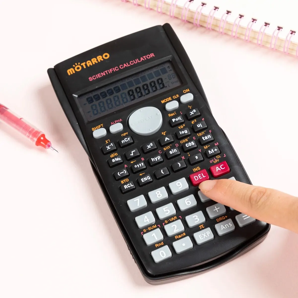 MOTARRO Multifunctional Function Calculator Student Portable Big Screen Function Calculator Stationery School Office Supplies image 3