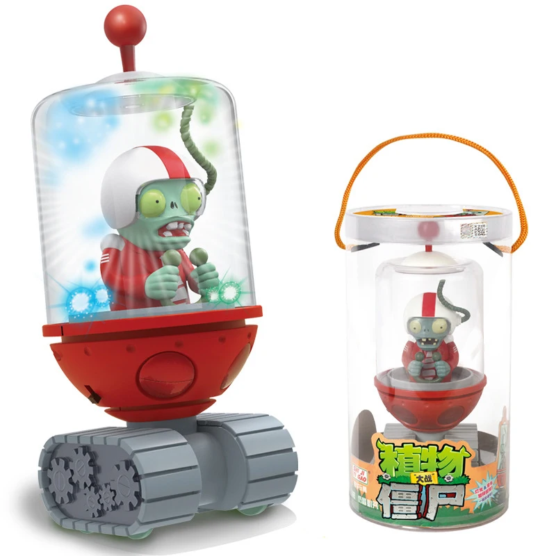 Plants vs Zombies 2 Electromagnetic Shield Zombie Pull back car toy Action Figures Battle Game Model Game Character Teenager Toy