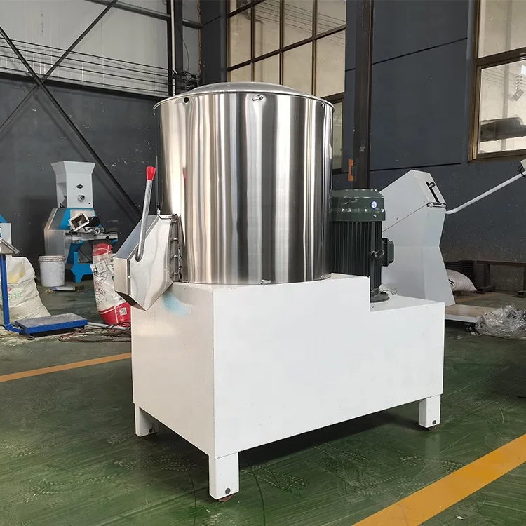 Stainless Steel Poultry Feeding Mixer Processing Grain Grinder Machine Animal fish Feed Mill fodder Mixer