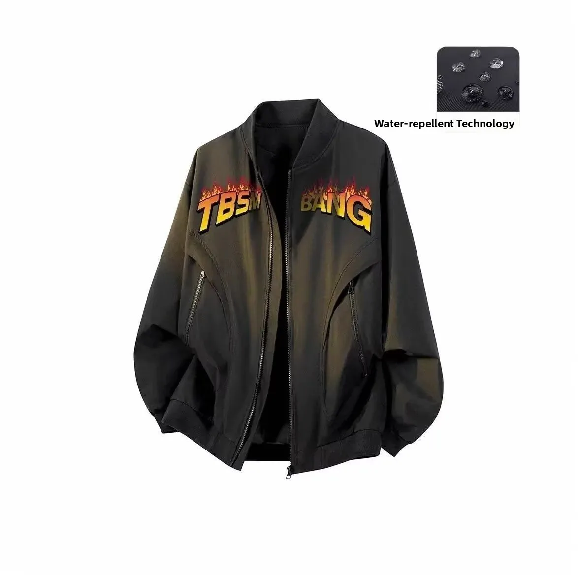 

Повседневная верхняя одежда для пилотов Jaet, весенняя модная брендовая свободная бейсбольная одежда с принтом из полиэстера, антистатическая модная ткань