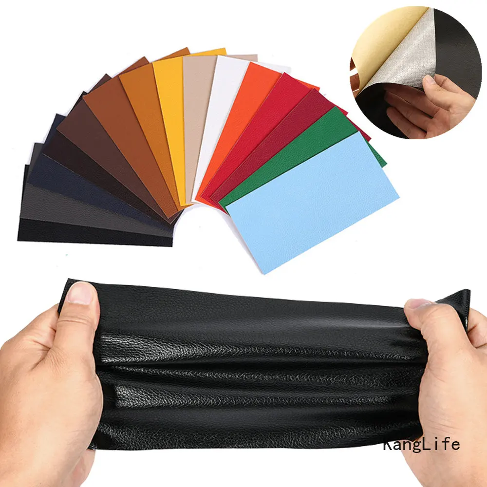 35x50CM Self Adhesive PU Leather Patches Faux Synthetic Leather Fabric Self Adhesive Sofa Repair DIY Patches Sticky Accessories