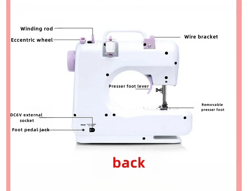 industrial sewing machine Exquisite model to meet basic sewing machine needs Handheld pedal