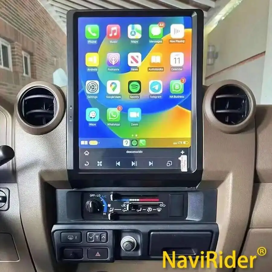 

Мультимедийный автомобильный радиоприемник Qualcomm Android для Toyota Land Cruiser LC70 75 LC76 2007-2021, стереосистема с Carplay, GPS-навигацией и DSP