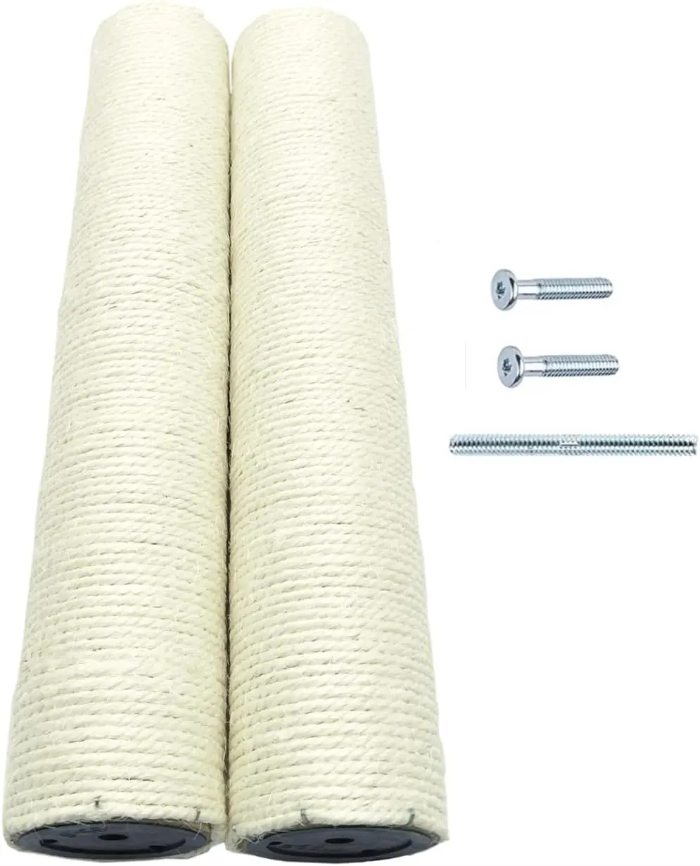 

Cat Tree Tower Accessories Replacement Post 17.7" L,Ø 3.15" Pole with M8 Bolt, DIY Cat Scratching Post Replacement Parts