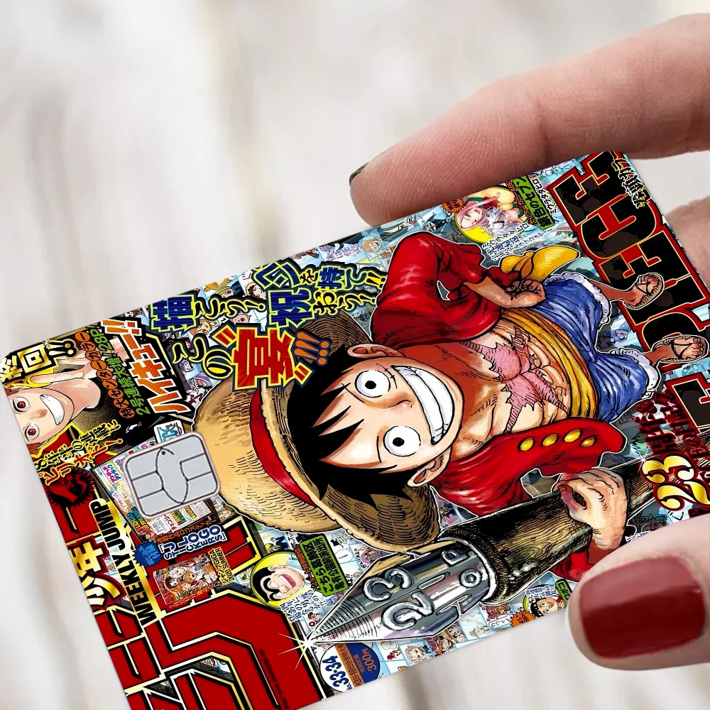 Hot One Anime P-Piece Film Skin Sticker Tape For Bank Credit Debit Card Personalized Credit Card Protection Stickers