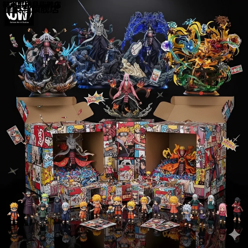 2026 ناروتو صندوق أعمى صندوق محظوظ شخصيات كرتونية 15 إلى 30 سنتيمتر تحصيل نموذج الدمى كاكاشي هاتاكي ساسوكي اوتشيها مجموعات الالعاب لمحبي