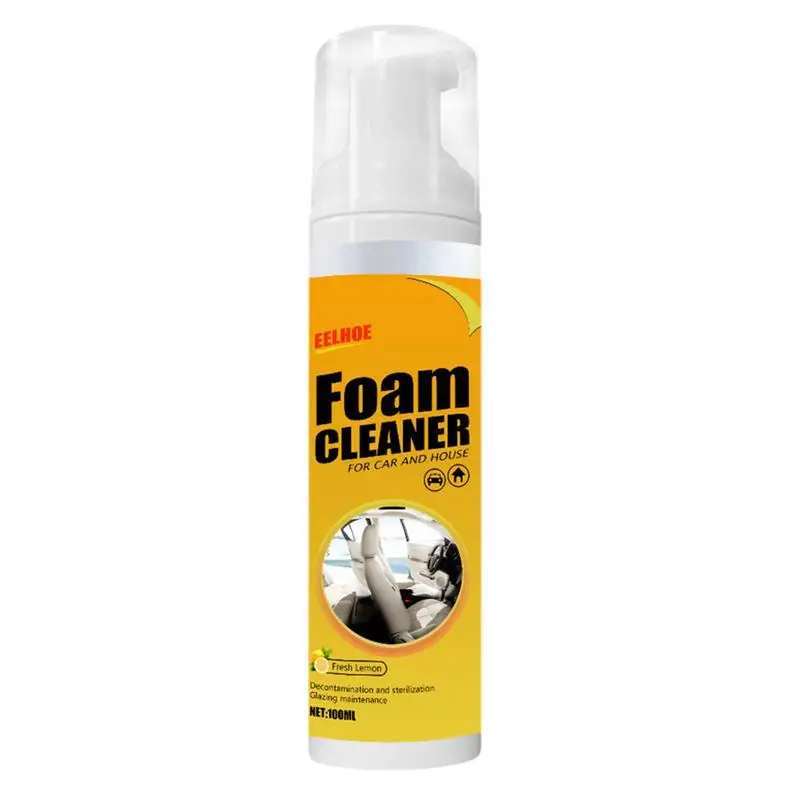 100ML Multi-Purpose Foam Cleaner Leather Clean Wash Automoive Car Interior Home Wash Maintenance Surfaces Spray Foam Cleaner