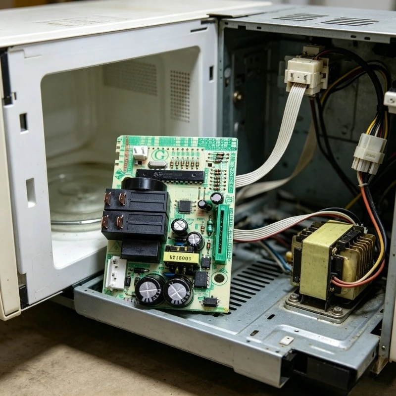 Used Microwave Oven Main Board EGXEELC‑02‑K, Original Pull‑Off Circuit Motherboard Fit NN‑GT353M NN‑ST342W