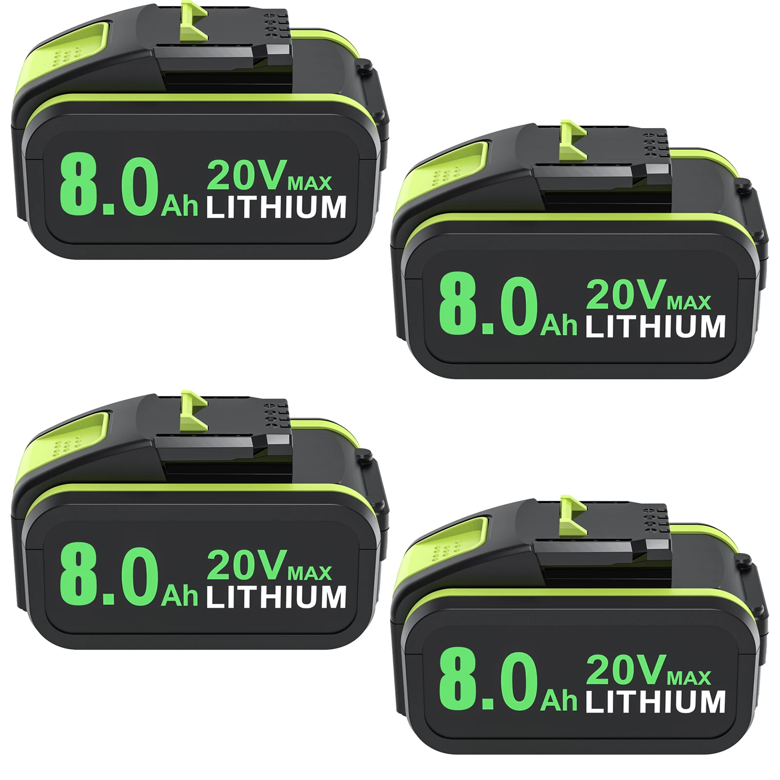 8000mAh Voor WORX 20V hoge capaciteit Lithium-ion Batterij WA3551 WA3551.1 WA3553 WA3641 WX373 WX390 Oplaadbare Batterij Tool ﻿