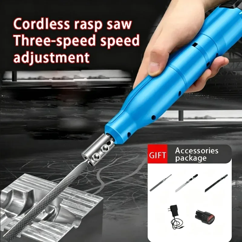 Fully Automatic Electric File Dual-Purpose Tool - Reciprocating Grinding Saw for Metal Trimming Deburring（Sent in Random Color