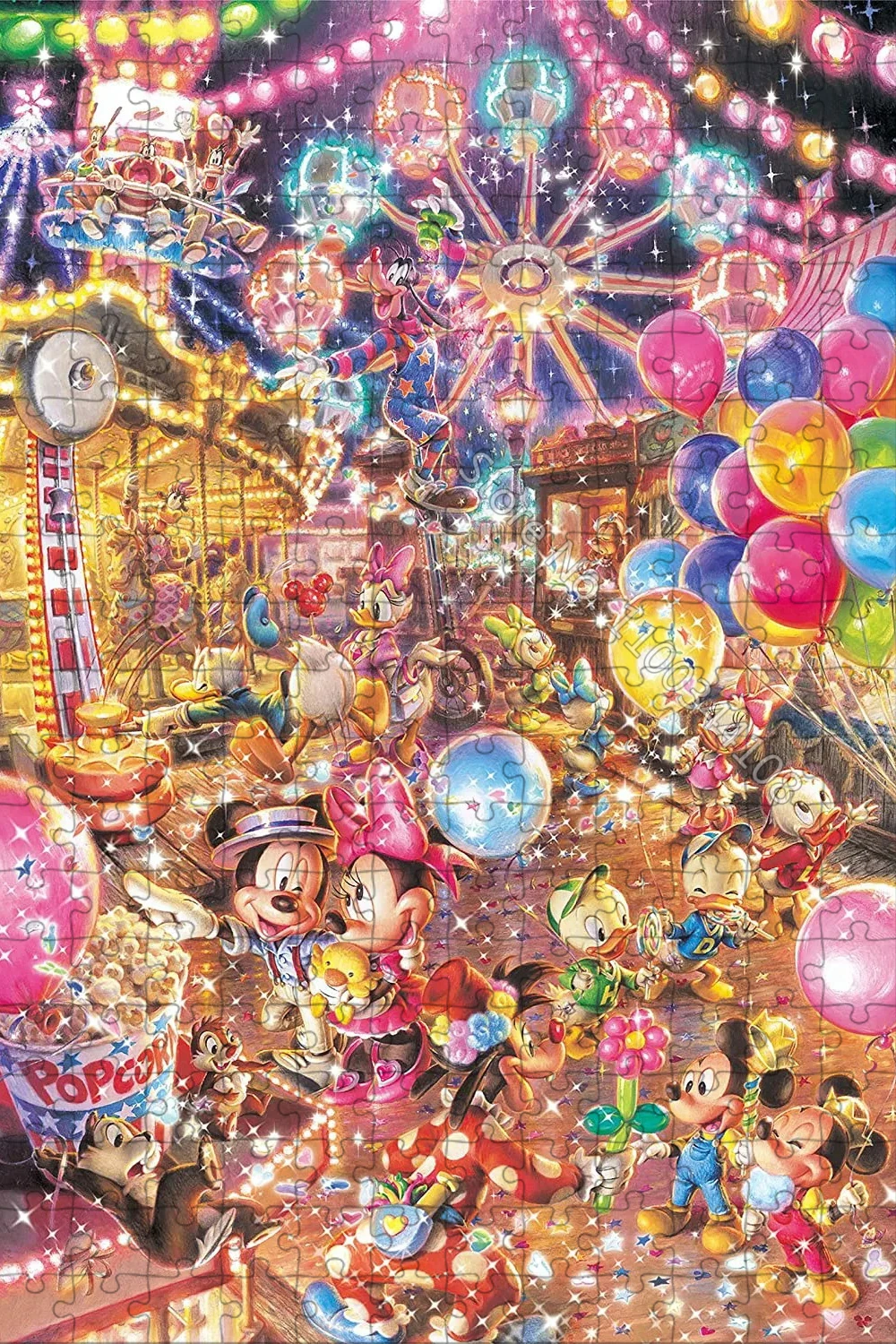 300/500/1000 pezzi Disney Topolino Puzzle Topolino e Minnie Disneyland Cartoon Puzzle Giocattoli fatti a mano per adulti Regali di Capodanno