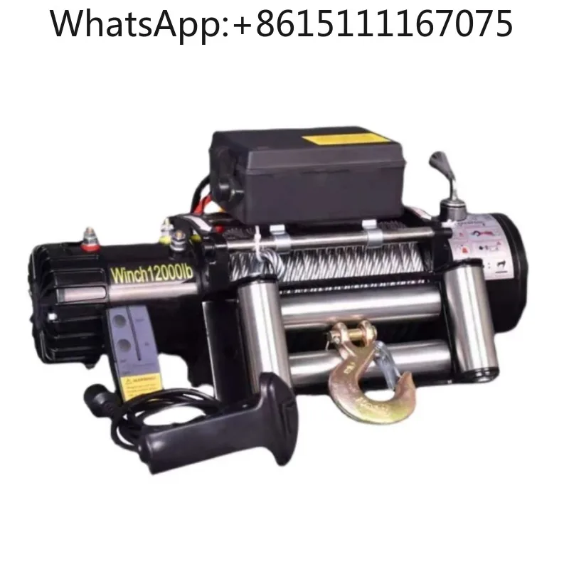 New 12V 24V Vehicle-Mounted Electric Winch Auto Traction Hoist for Lifting & Towing