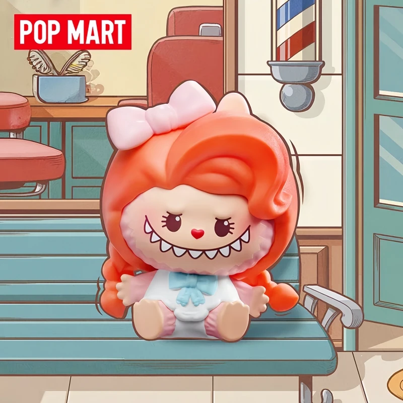 Hot Selling Genuine Popmart Labubu The Monsters Retro Hair Salon Series Cute Blind Box Desktop Ornaments Collection Gift Toys view 5