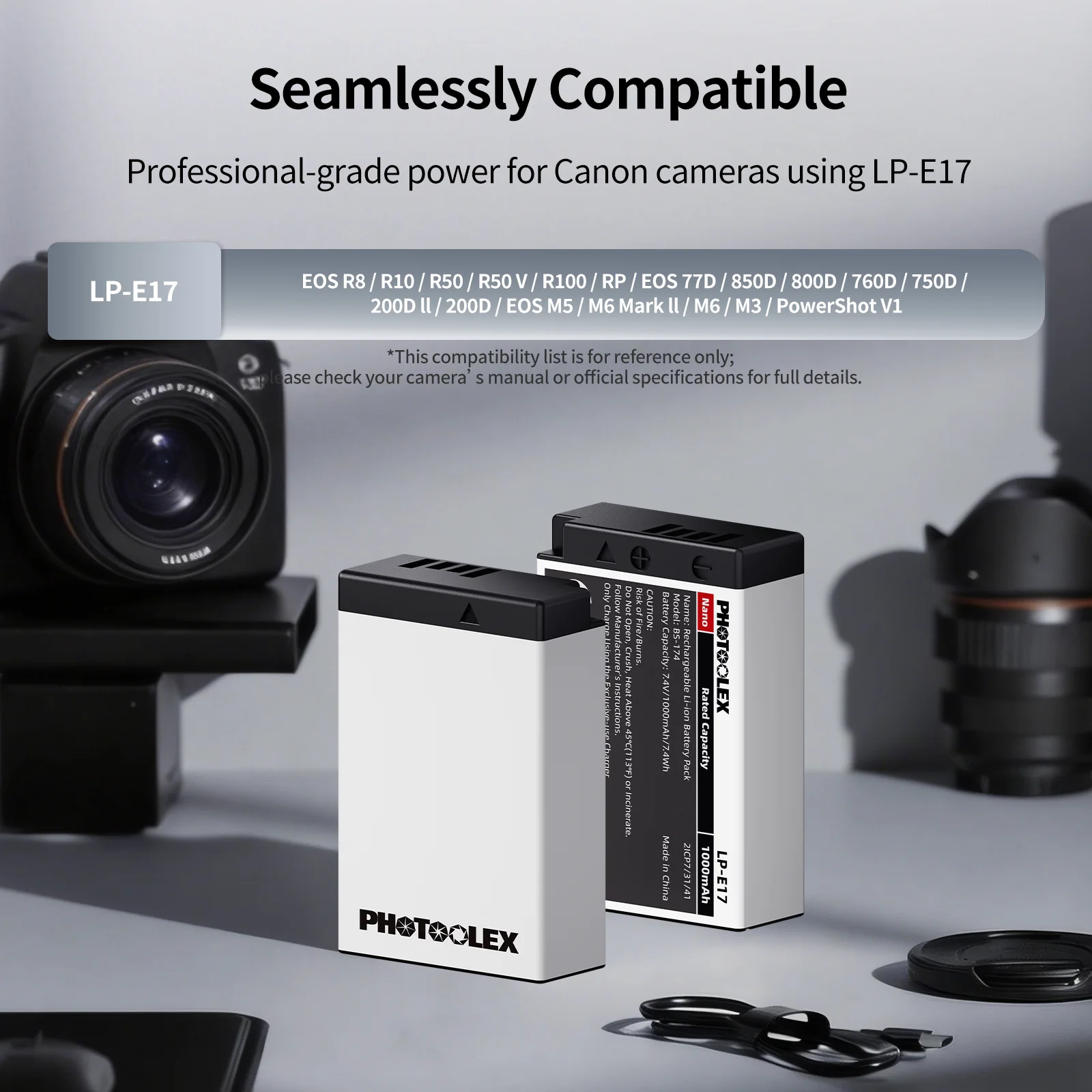 Baterai Kamera PHOTOOLEX LP-E1 - Canon Camera Eos R8 ulasan dan harga