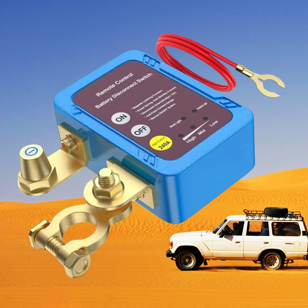 

12V/240A Car Battery Breaker Wear Resist Automatic Power Shut Off Switch Low Voltage Protect Master Cut-Off Switch for Car Truck