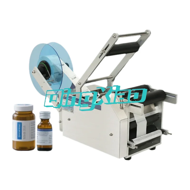 Semi-Automatic Tabletop Small Self-Adhesive Wine Bottle Labeling Machine Glass Bottle Round Bottle Label Applicator