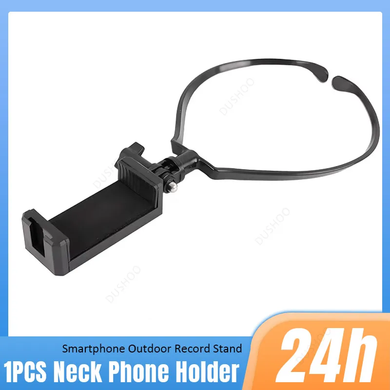 Portable Neck Hanging Action Camera Holder Cell Phone Lazy Stand For DJI Osmo Action Insta360 Gopro 13/12/11/10 For Smartphone