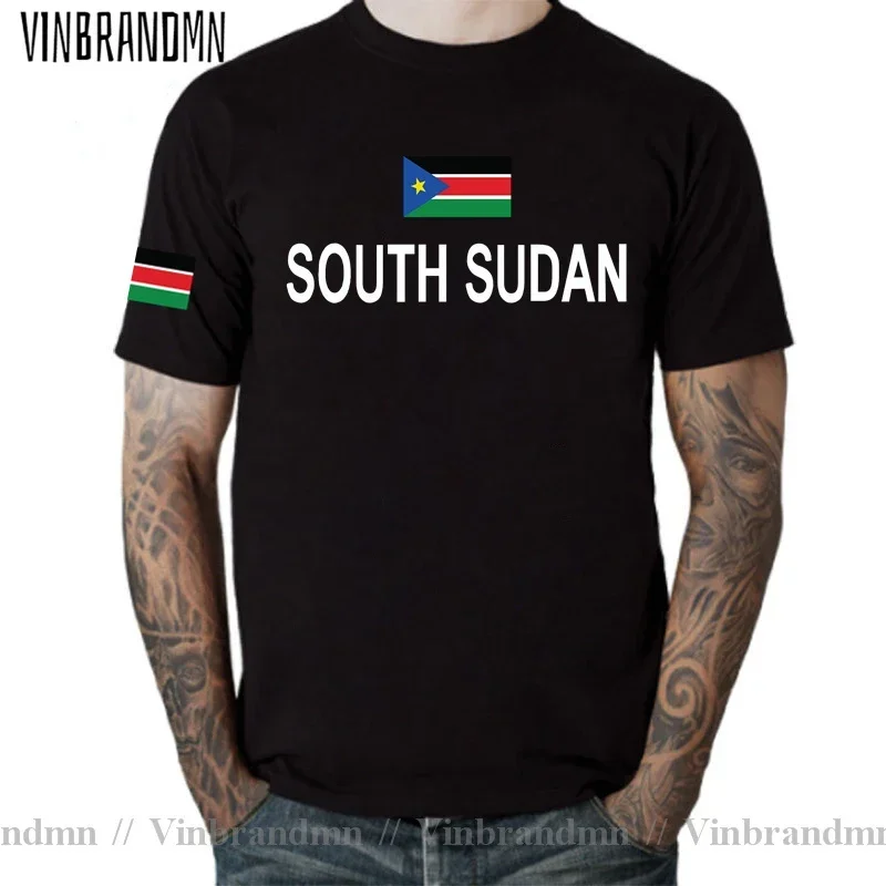 South Sudan men t shirt fashion 2021 jersey nation team cotton t-shirt gyms clothing tees country sporting tshirt Sudanese SSD