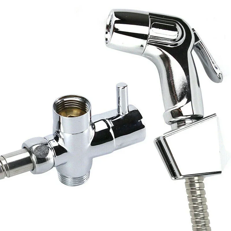 Toilet Bidet Sprayer With Hose Kit Bathroom Bath Clean Stainless Steel Environmentally For Pet Baths
