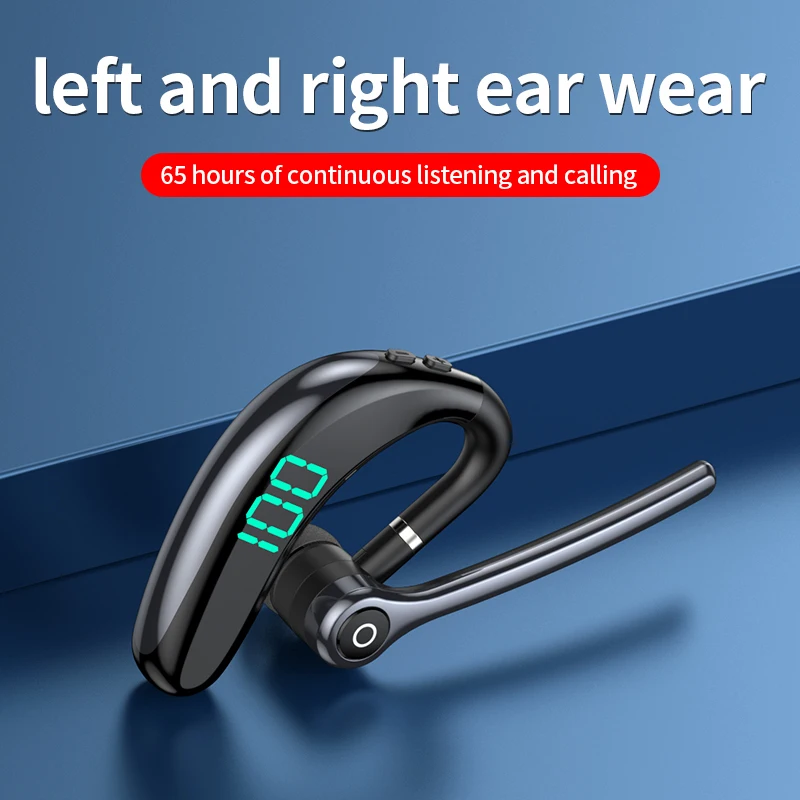 2024 New Compact And Handy Noise Ear-Hook headphones Wireless Bluetooth5.3 Intelligent high-definition digital display Earphones