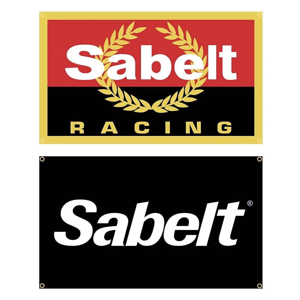 90X150cm Sabelts Racing AUTOMOTIVE SEATING Flag Polyester Printed Garage Decoration Banner Tapestry