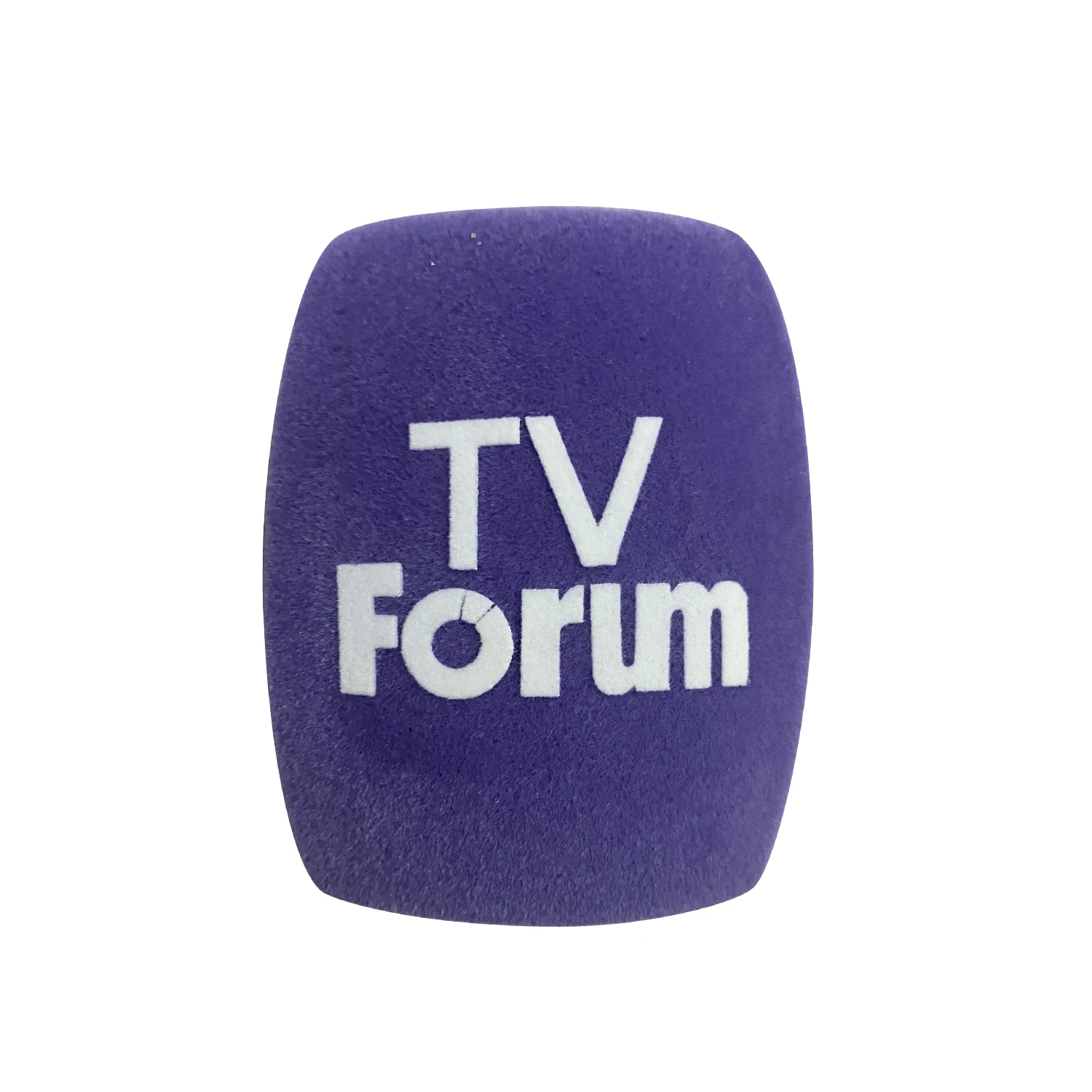 6PCS Flocking Mic Sponge Print Cover Customized Microphone Windshield Logo Foam Windscreen For TV Stations Reporters Interview
