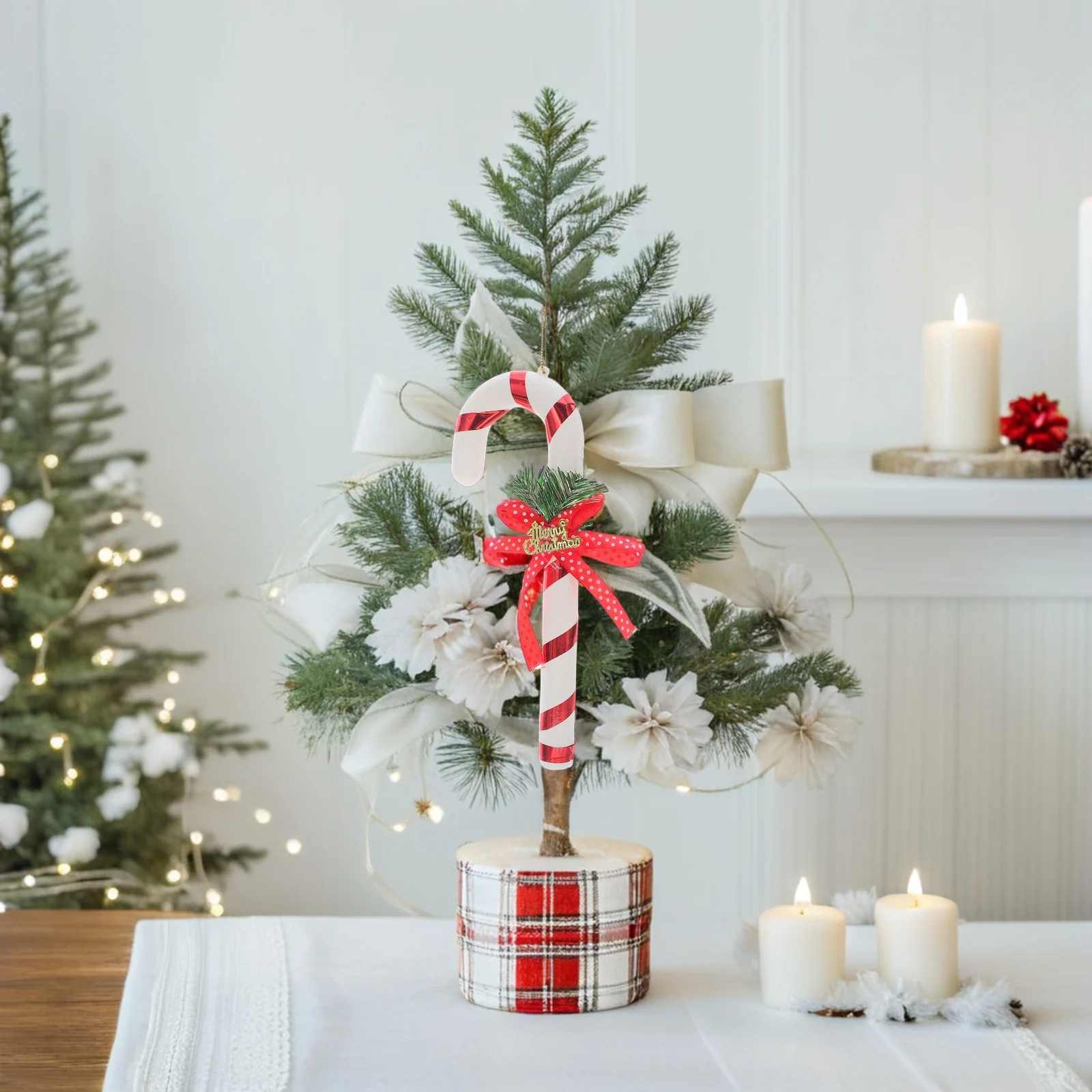 

3 Pcs Decor Candy Cane Decorations Outdoor Party Hanging Ornaments Artificial Canes Craft