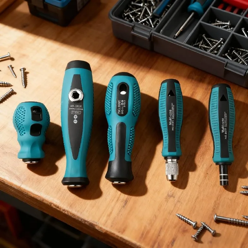 1/4 Inch Hex Screwdriver Handle Magnetic Bit Holder Self-Locking Adapter Manual Driver Tool Kit For Home Repairs And Maintenance