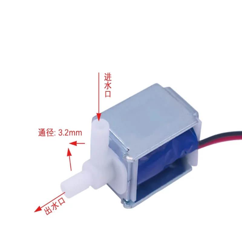 1 قطعة صمام كهرومغناطيسي صغير DC6V 12 فولت 24 فولت صمام الهواء صمام المياه عادة مغلقة صمام التحكم في اتجاهين لسقي النباتات #4