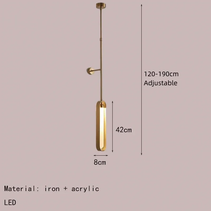 Imagem -03 - Altura Ajustável Led Wall Light Gold Metal Sconce Sala Quarto e Sala de Jantar Dropshipping