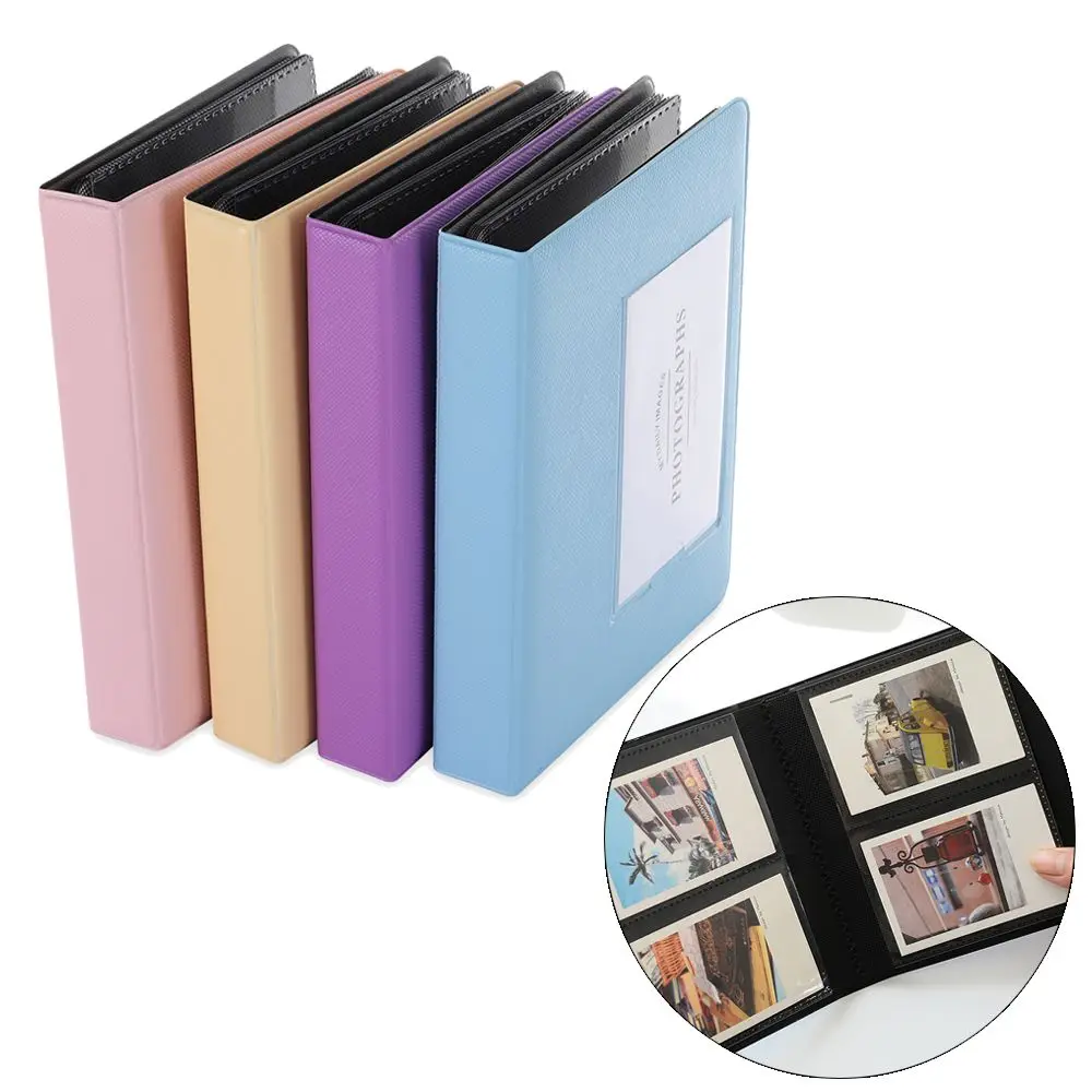 64 Pockets for Film Instax Can Replace Inner Photocard Holder 3 inch Photo Album Picture Case Picture Storage