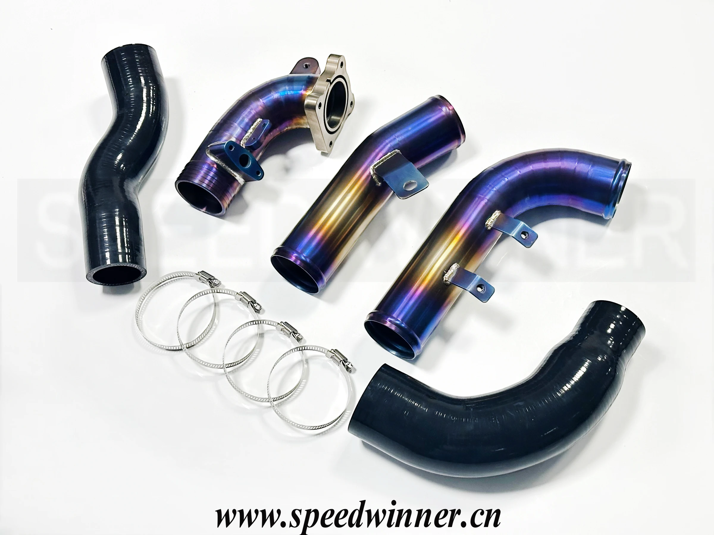 SpeedWinner Titanium High Flow Intercooler Pipe Kit for Toyota GR yaris 2020+ Car Tuning Accessories with Silicon Pipe