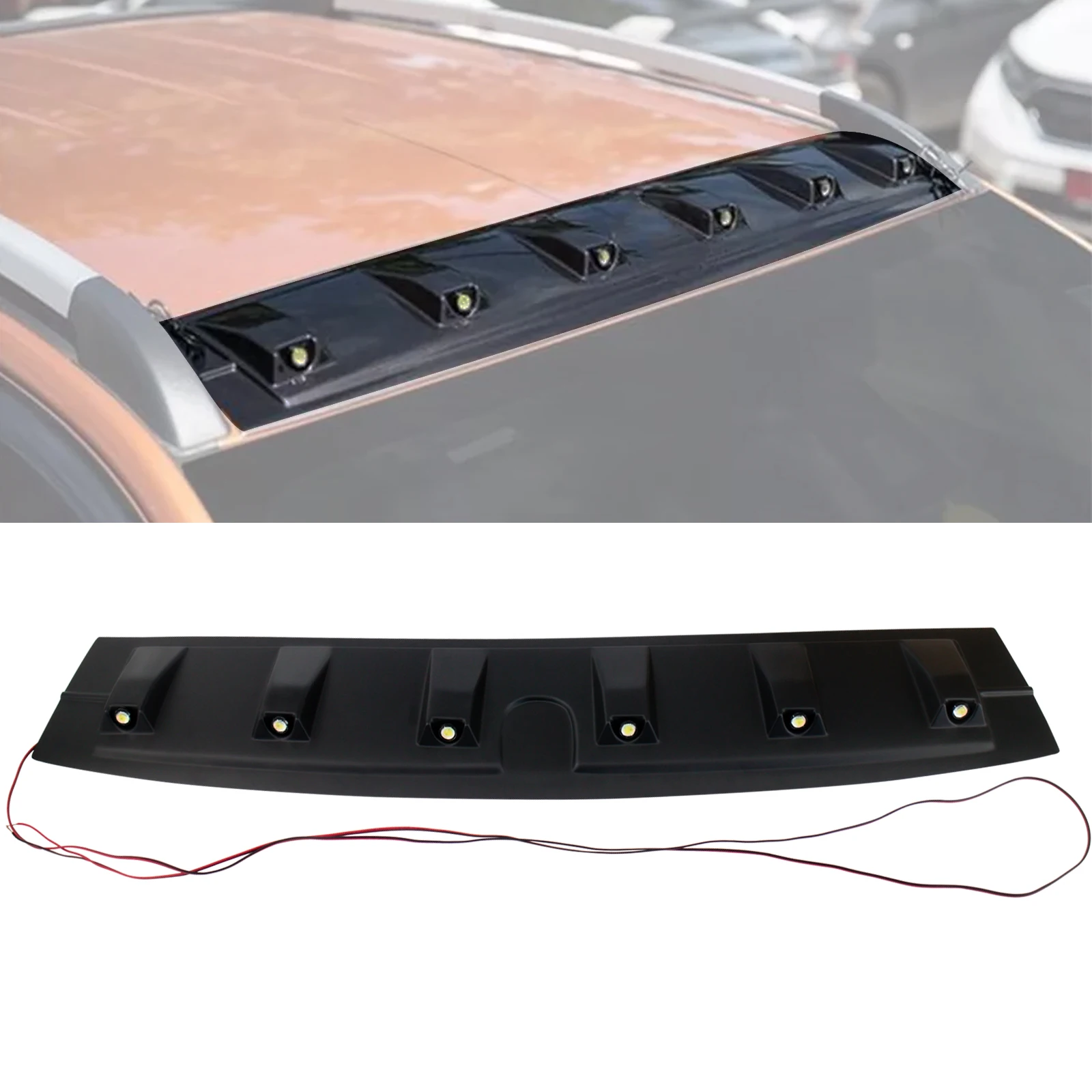Accessoires de style Raptor pour lumières LED de toit avant, couvercle de modelmicrophone pour Ford 