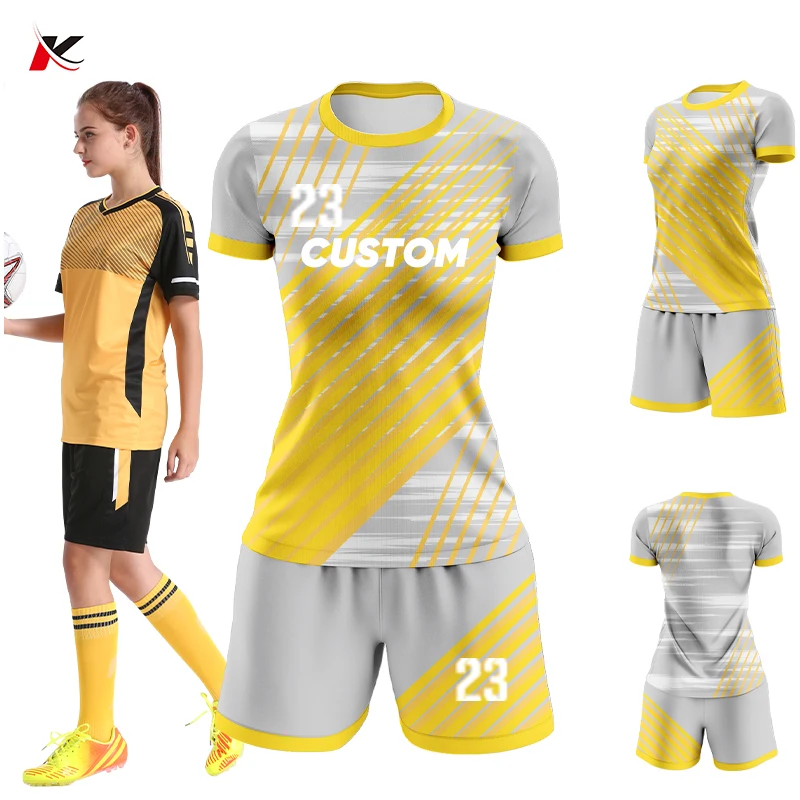 

Cheap Sublimation Female Football Jersey Custom Training Women Soccer Uniform Set Breathable Girls Soccer Wear With Logo ZZ1844