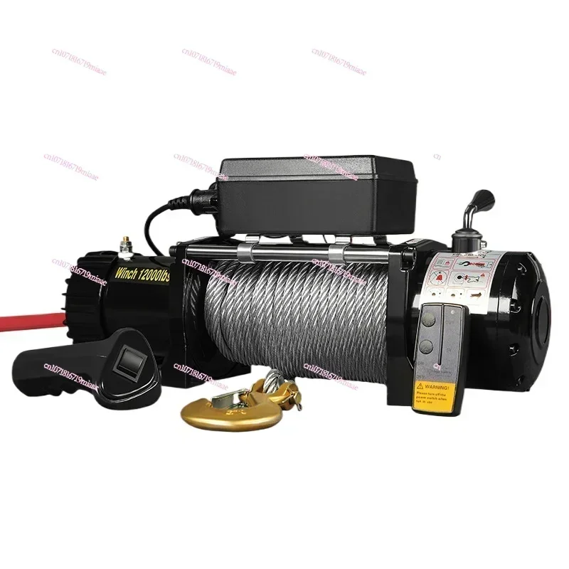 12v24v Electric Winch Truck Trailer Traction Motor Self-rescue Off-road Vehicle Electric