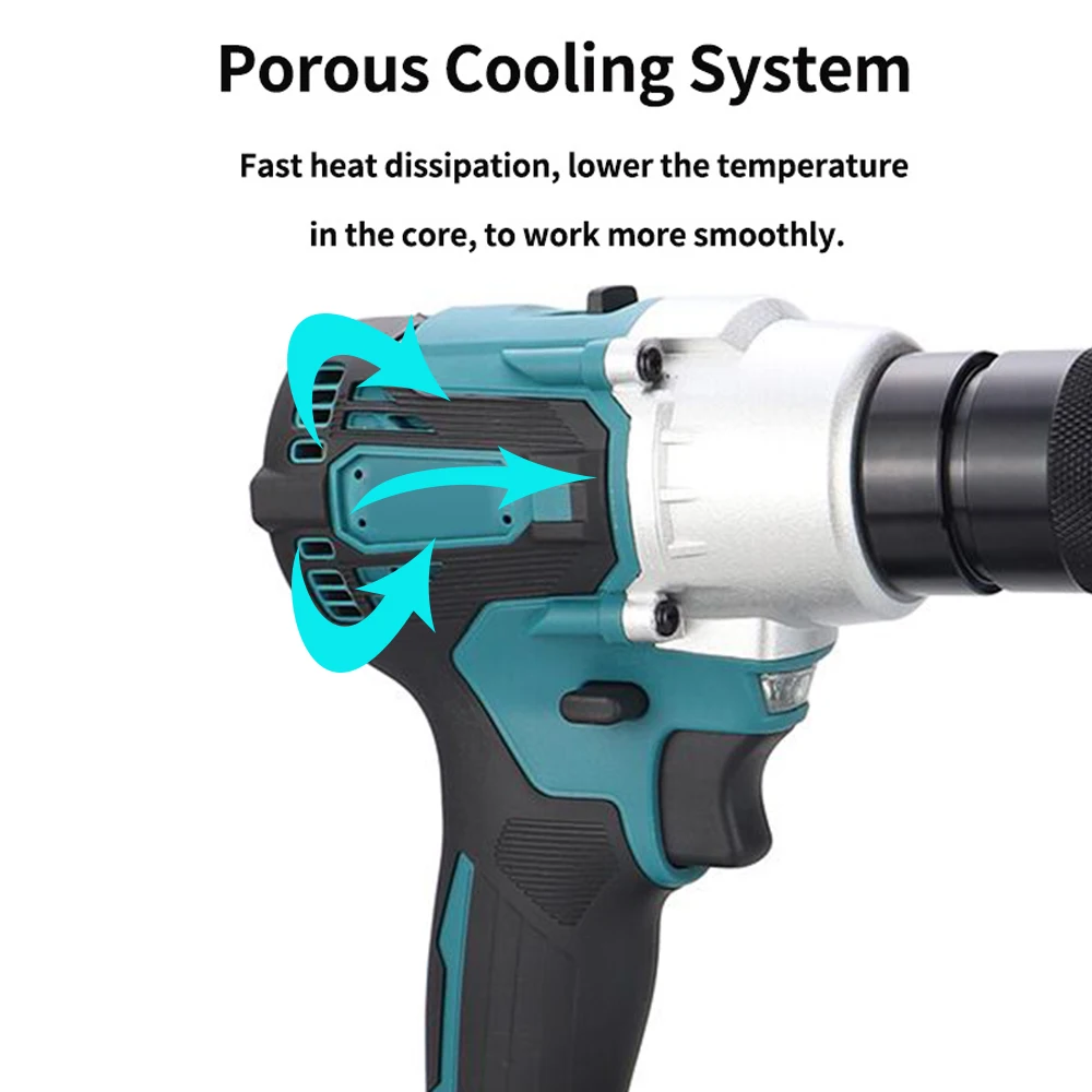 Powerful Rivet Nut Machine Riveting Tool Electric Riveter Anti Slip Handle Brushless Electric Rivet Nut Machine with LED Light