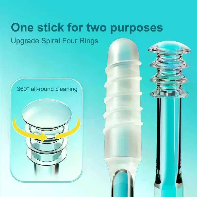 Double-headed Sticky Ear Digger Ear Digging Tool Ear Wax Cleaning Special Not Hurt Ear Digging Spoon Ear Digging Cotton Swabs