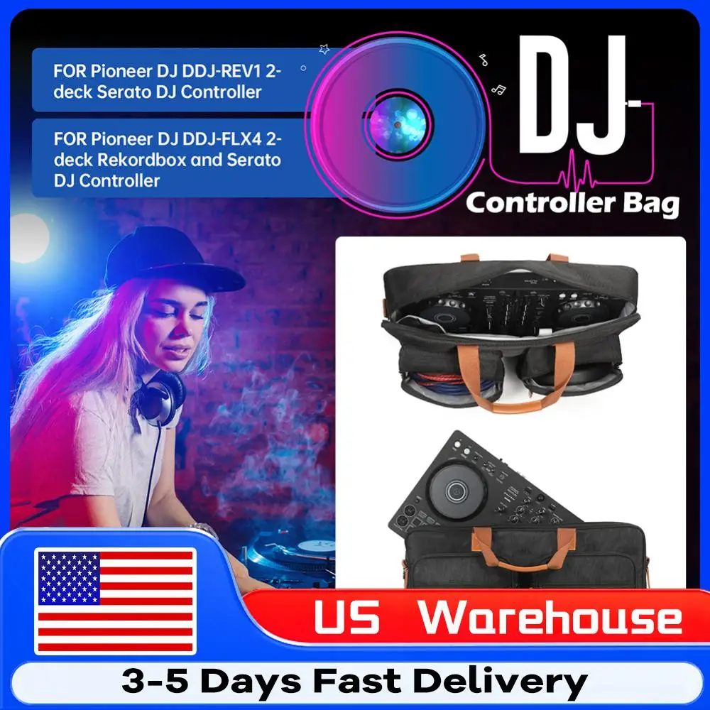 

Портативные сумки для хранения DJ-контроллеров с мягкой подкладкой, пылезащитные сумки для переноски с плечевым ремнем для Pioneer DJ DDJ-FLX4 DDJ-REV1