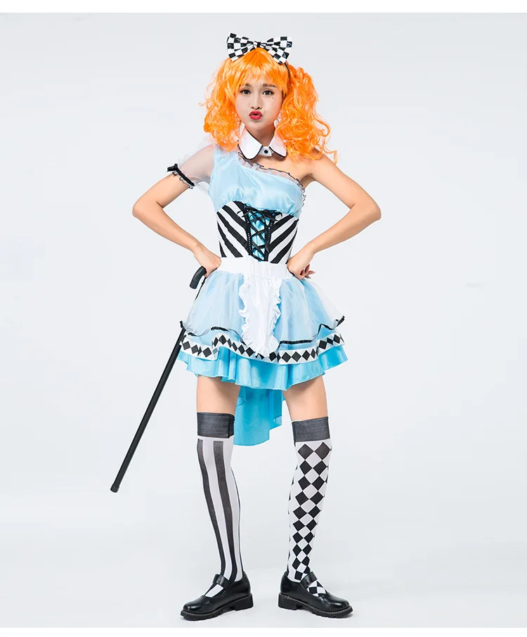 Princ Maid orm الأزرق الدكتور loween تأثيري أداء زي فيلم الجنية T مستوحاة السيدات Faionable الزي