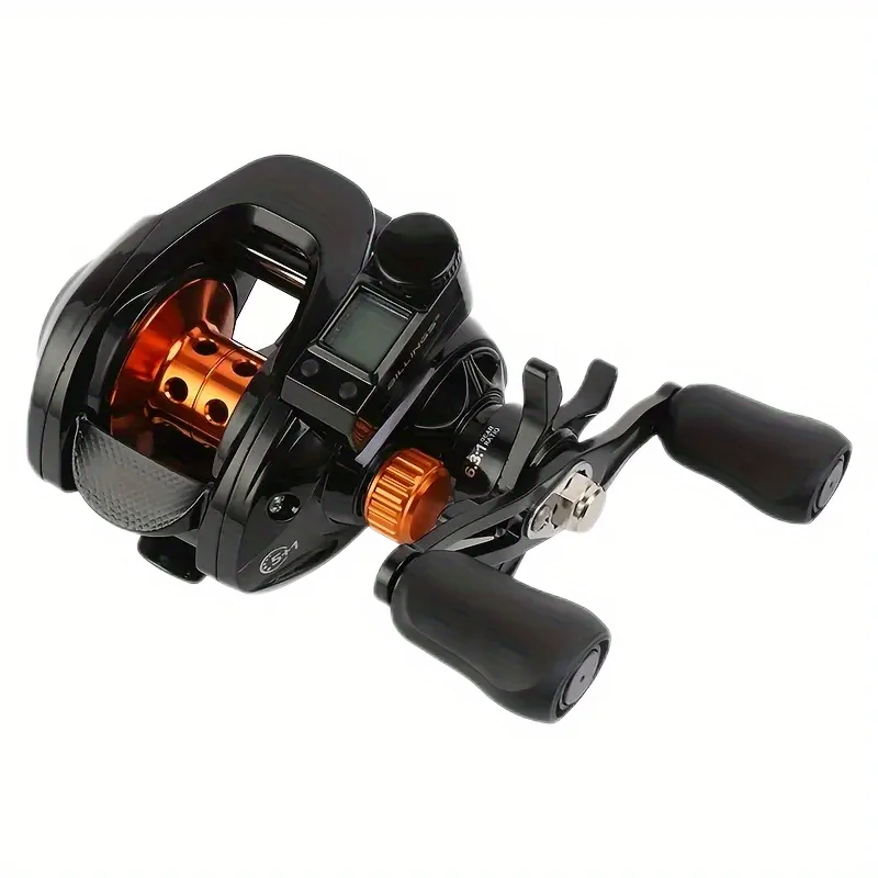 BILLINGS AF Series,6.3:1 Gear Ratio,Digital Display,18LB Max Drag,Metal Baitcasting Reel,For Freshwater Saltwater