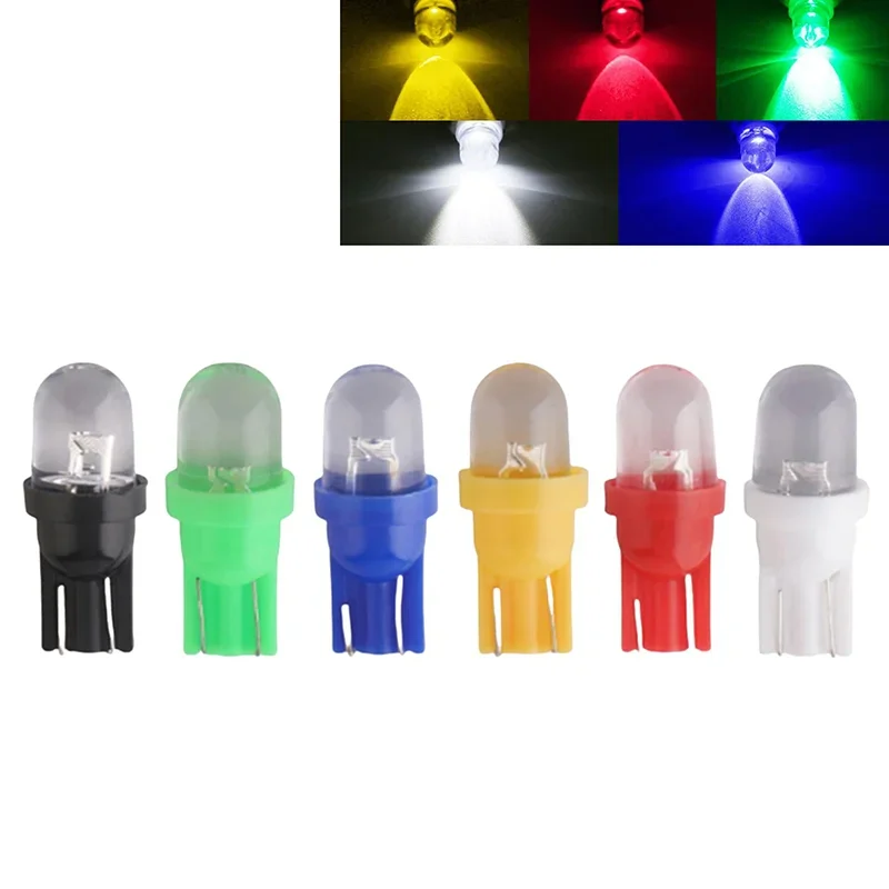 10 قطعة عدسة شفافة أداة العنقودية لوحة أضواء باب السيارة 12 فولت Led لمبة T10 W5W 555 158 192 168 194 ممر الكرة والدبابيس الخفيفة #3