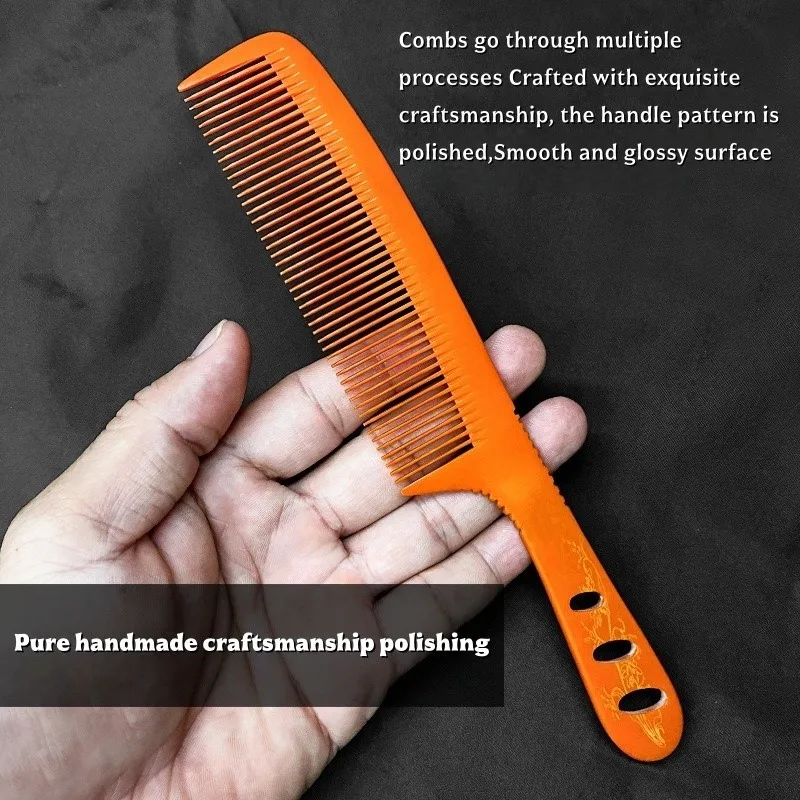 Hairdressing Anti Static Electricity Wood Comb Men Hair Cutting Flat Head Comb Stylist Specific Oil Head Comb Barber Shop Tools