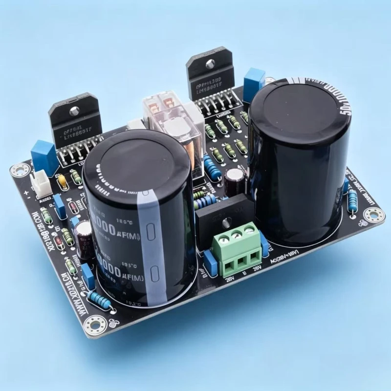 Lm3886 installed 2x68w dc servo current dynamic feedback power amplifier board