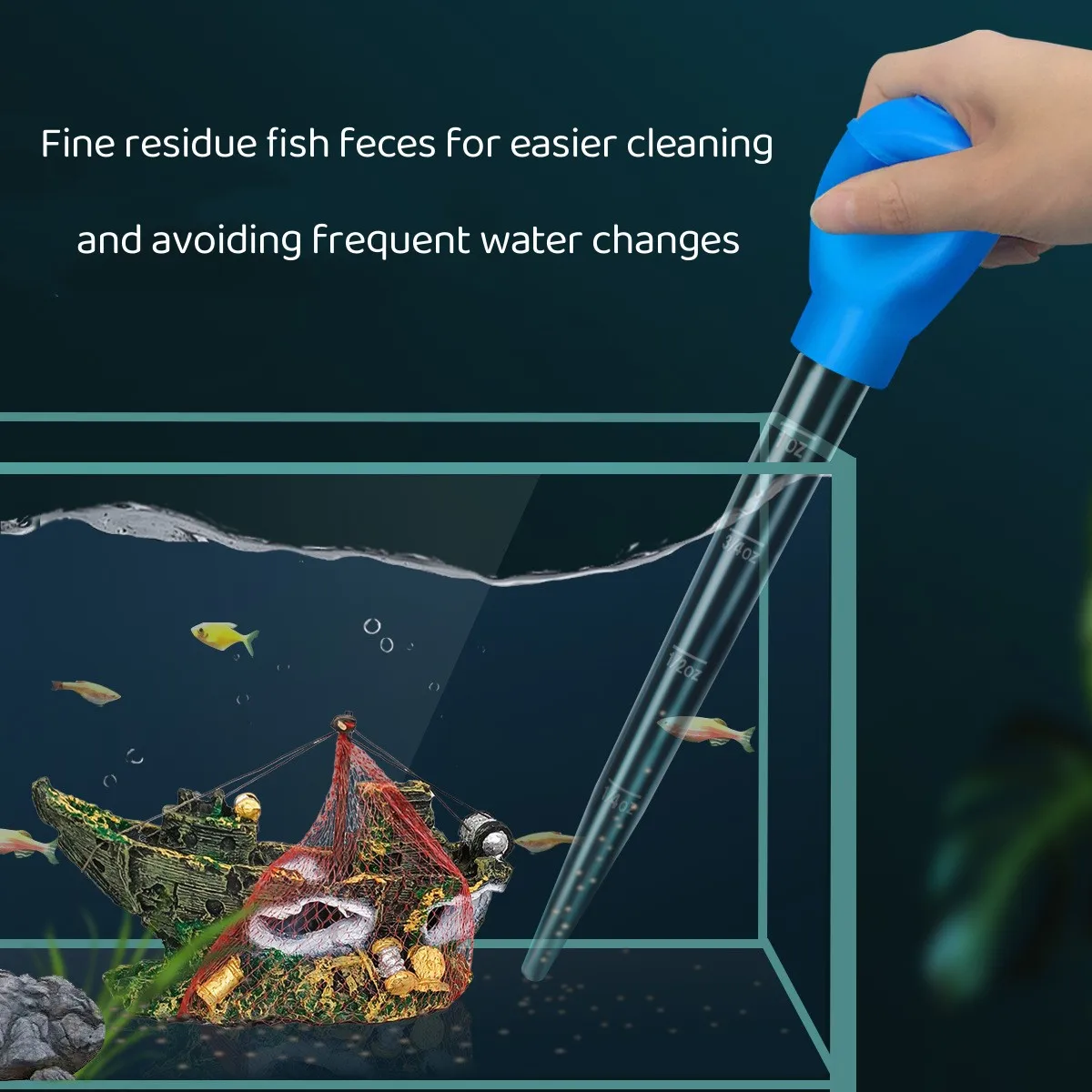 Lengthen Pipettes Aquarium siphon fish tank vacuum cleaner Simple cleaning tool for aquarium water changer