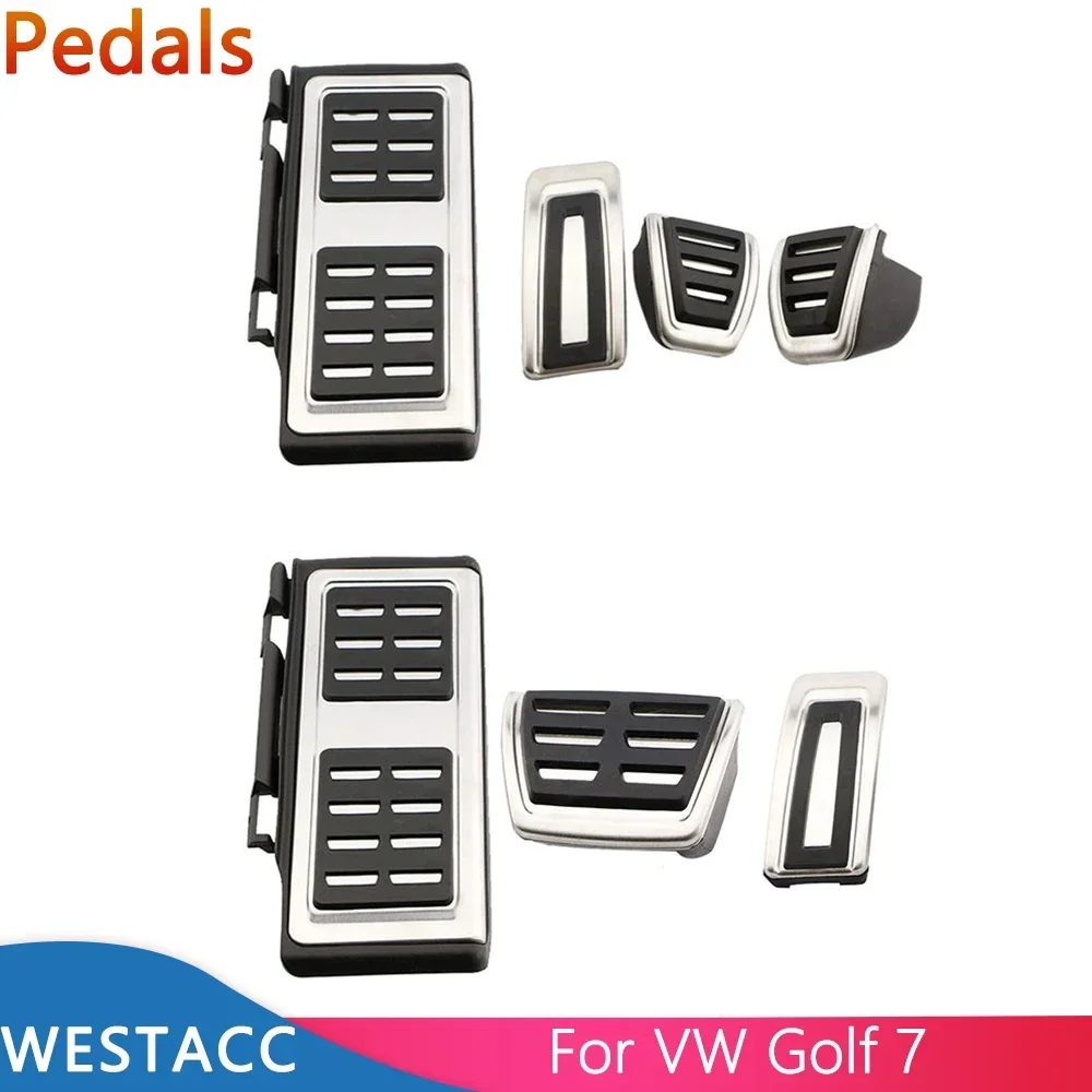 Pedały samochodowe dla Volkswagen VW Golf7 Golf 7 8 2012-2021 dla Skoda Octavia A7 2014-2021 gazu hamulca samochodowa podpórka pod nogę akcesoria