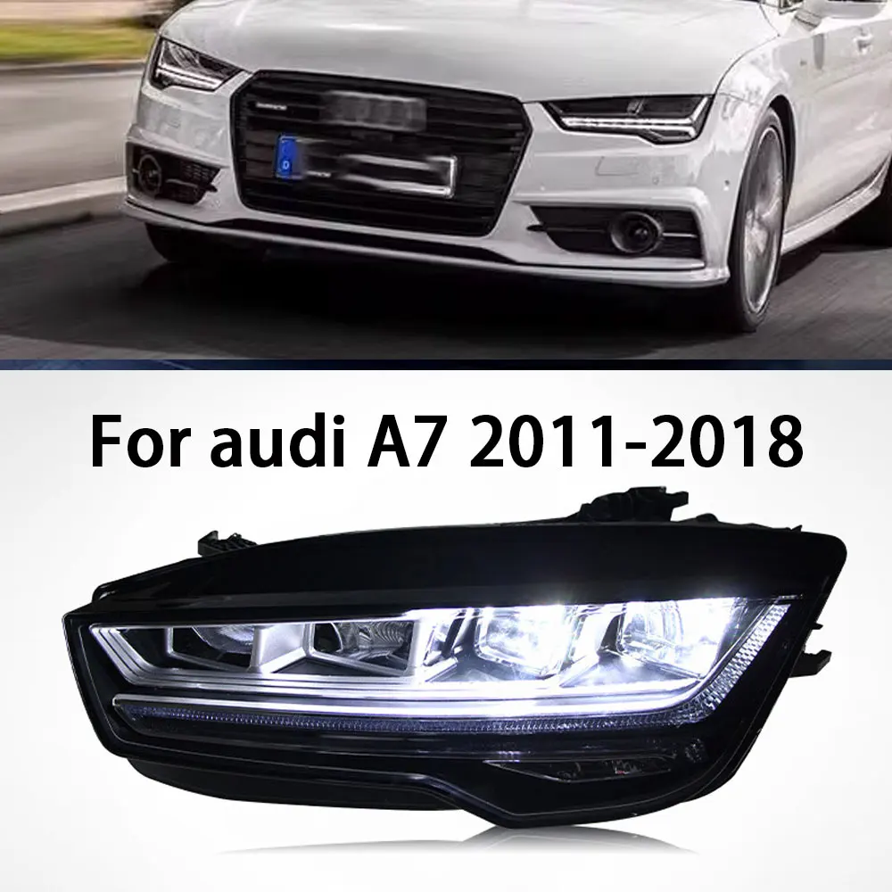 

Car Front Lights For Audi A7 LED Headlight 2011-2018 Headlights modification matrix Led Front DRL Turn Signal Projector Lights